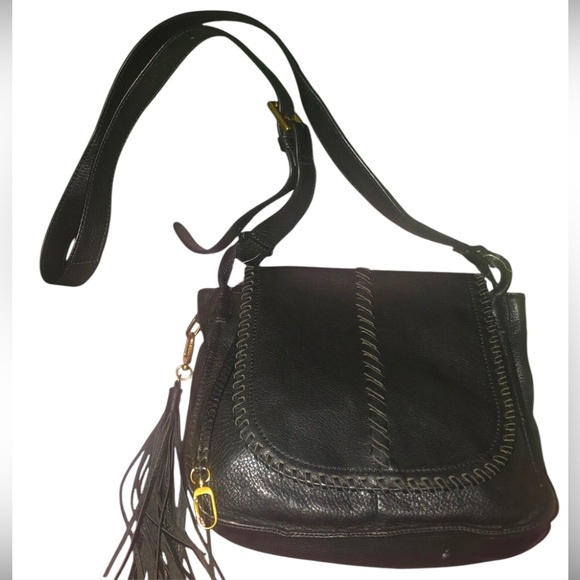 NEW HOBO BRIO CROSSBODY BAG BLACK LEATHER - Picture 3 of 16